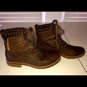 Tommy Hilfiger Combat Style Brown Boots